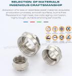 Hex Enlargers / Round Enlargers Metal (Brass, Stainless Steel) Male to Female