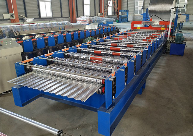 Iron Galvanized Steel Color Coated Sheet Making Machine Shaft Diameter 70 MM
