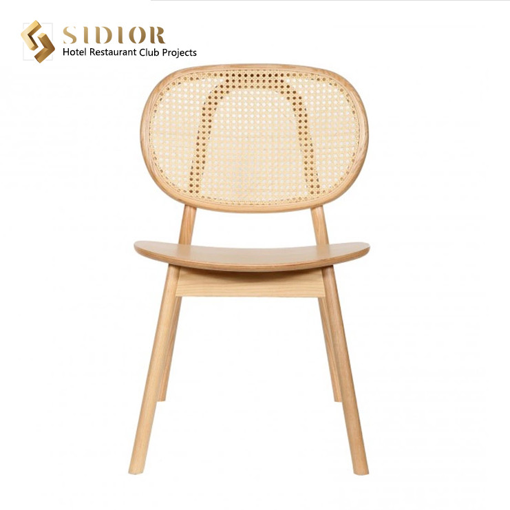 Morden Design Dining Chair, solid wood frame, natural ratton finished, hot sell dining chair