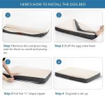 BSCI Suede 6 Inch Memory Foam Dog Bed Dog Bed Non Slip Orthopedic