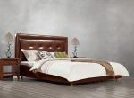 Fabric Upholster padad Headboard Queen Bed Leisure Bedroom Furniture in American