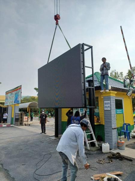 P10 Lamp Waterproof outdoor 960x960mm Fixed full color advertising screen big hd