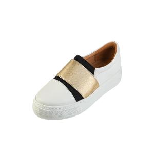 Wholesale White Loafers Leather Hiking Shoes With Soft Cow Leather Upper from china suppliers