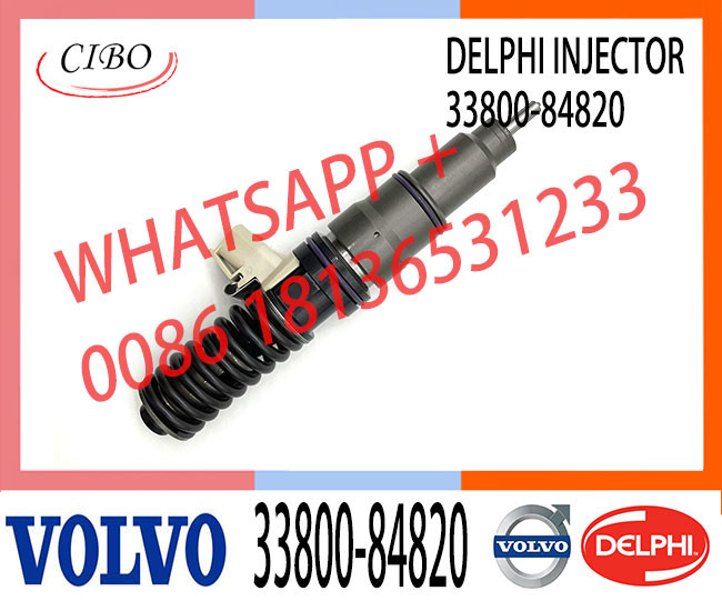 Diesel Injector 33800 84820, 33800-84820, 3380084820, 21306407 BEBE4D19002 for Hyundai D6CC engine