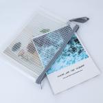 Sustainable Zipper Checkered Document Bag, Archives, Documents, Supplies, Bills,