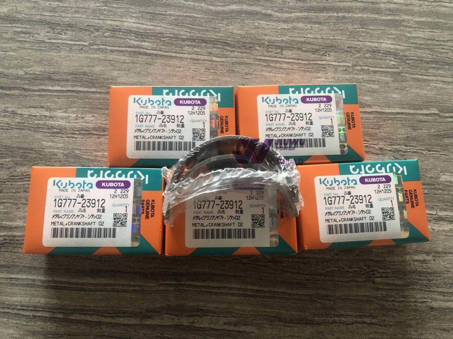 Metal Crankshaft Bearing 1G77723912 Kubota Engine Parts