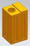 120 Liters Square Chemical Dosing Tank 32 Gallons