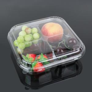 Wholesale Fruit Packaging 5cm Disposable Plastic Food Box With Divider from china suppliers