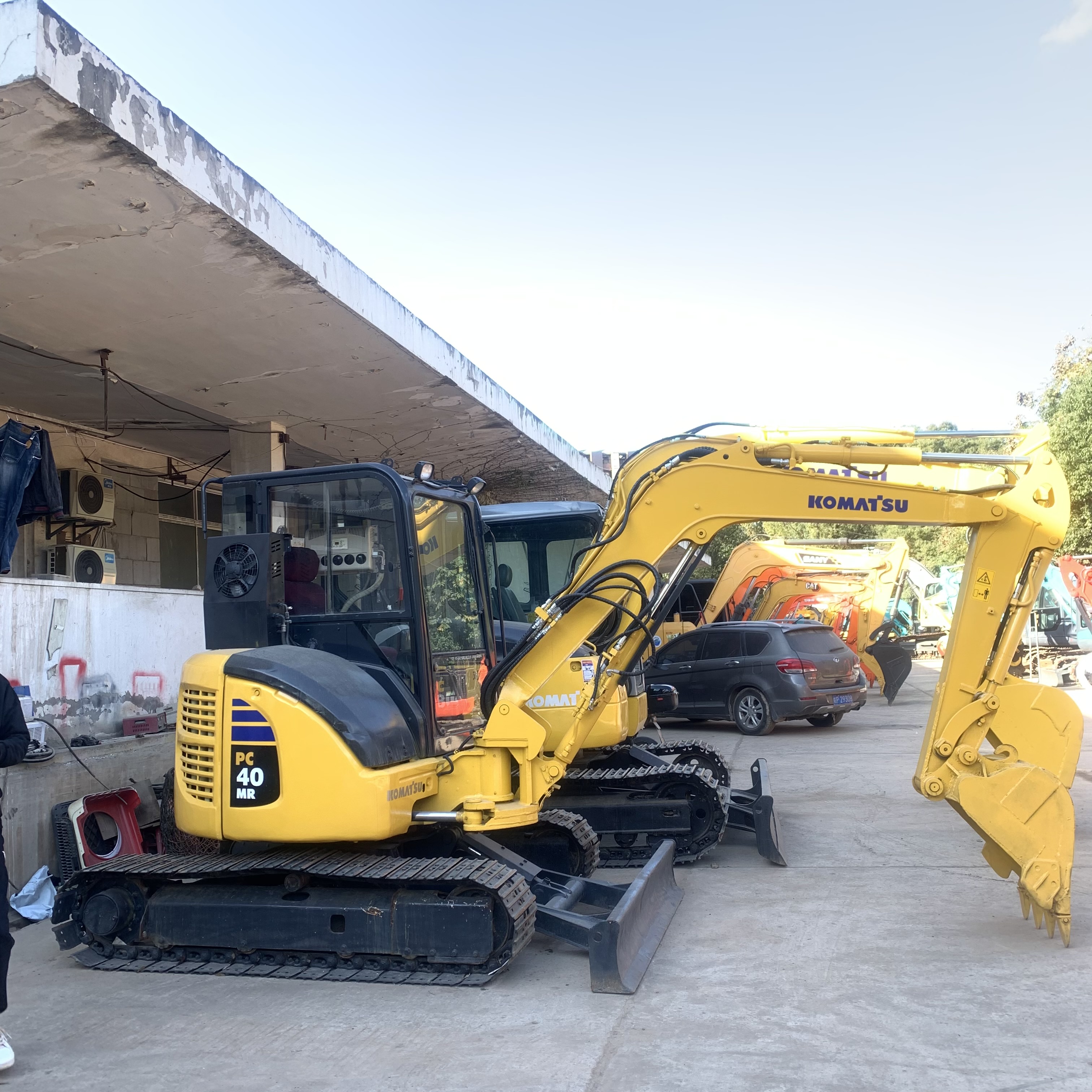 Original Hydraulic Cylinder Komatsu PC 40 Mr Mini Crawler Excavator