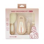 Soft Baby Grooming Brush , Bath Water Thermometer Set for Newborn Head Care