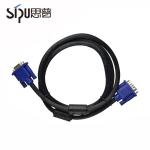 Multimedia VGA Monitor Cables To Connect Laptop Tv Gold Plated PVC Jacketed