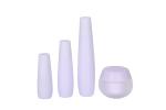 Bulb Shape PE Cosmetic Pump Bottle 100ml Acrylic Skincare Set packaging