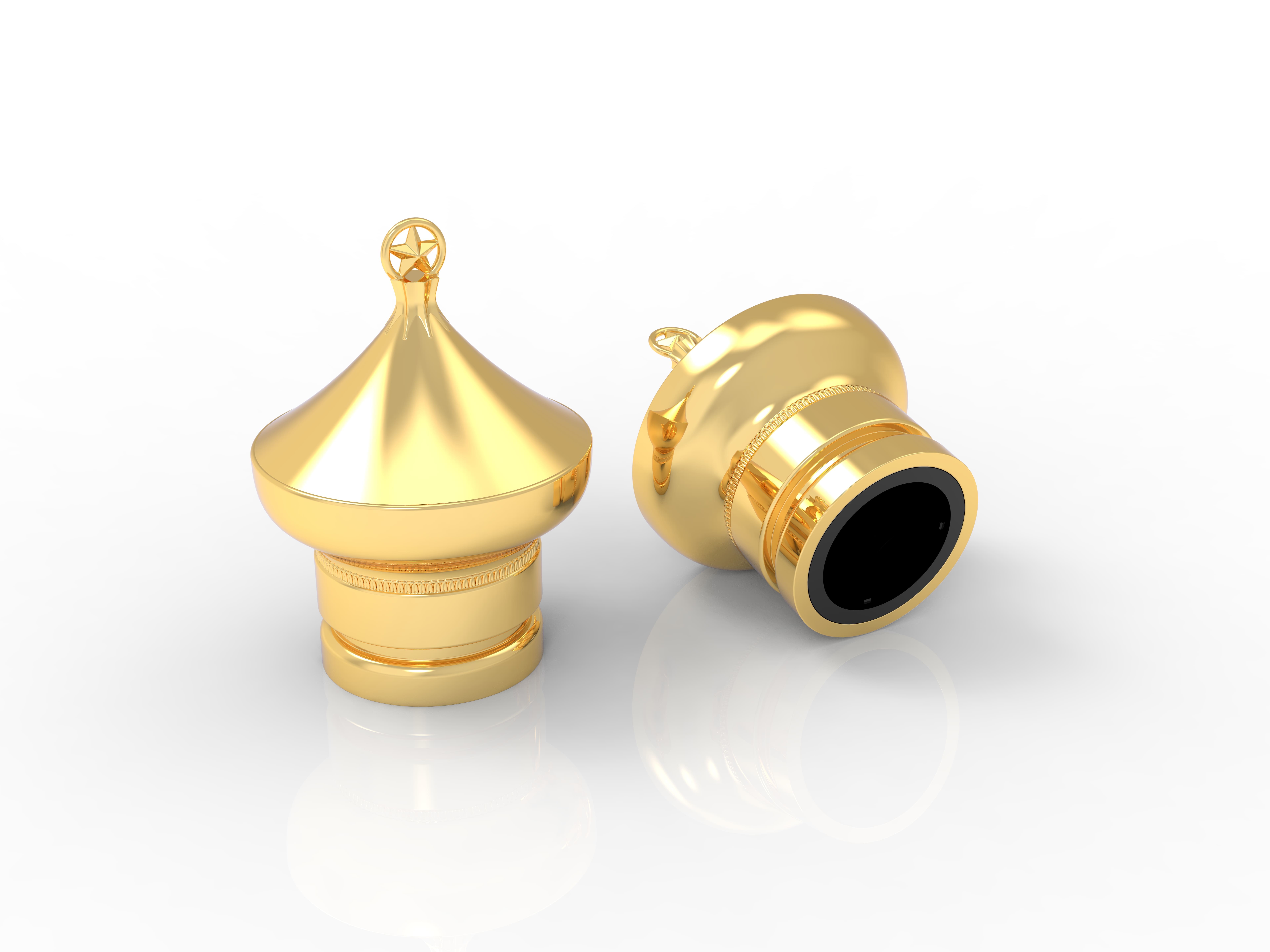 Zinc Alloy Metal Perfume Cap in Customized Sizes and Colors for Eco-friendly Packaging