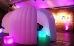 Trade Show Inflatable Curved Wall Inflatable Meeting Room Indoor / Outdoor