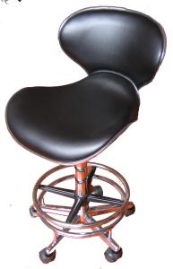 Wholesale PU Bar Swivel Office Chair Hydraulic Base , 8 KGs Adjustable Bar Chair Black from china suppliers