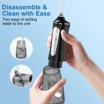 2500mAh Battery Powered Water Flosser for Travel , Large Tank Cordless Dental