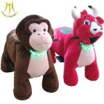 Hansel coin operated electric animal walking rides plush unicorn ride for kids