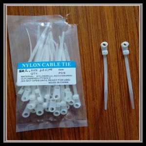 China Black/white cable ties, cable tie with mounting hole,toys cable ties on sale