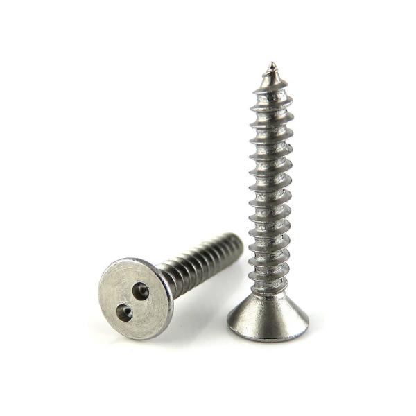 Stainless Steel Snake Eyes Self Tapping Anti-theft Screws for INCH Measurement