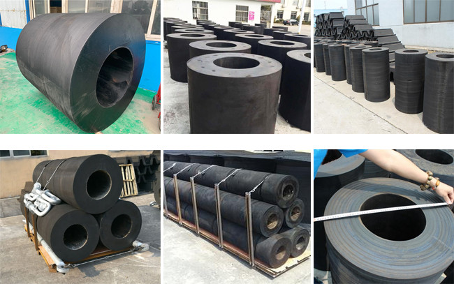 Marine Safety Natural OEM Cylindrical Rubber Fender Dock For Vessel Protection