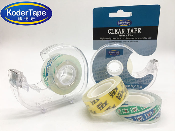 20mic Logo Printed Waterbase Acrylic Glue Super Crystal Bopp Film Stationery Tape