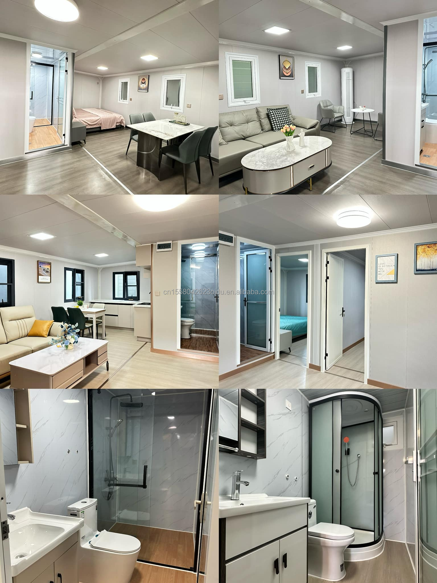 Alluminum Alloy Window 20Ft Expandable Prefab Villa Hurricane-Proof Portable Mobile Luxury Apartment for Luxurious Living