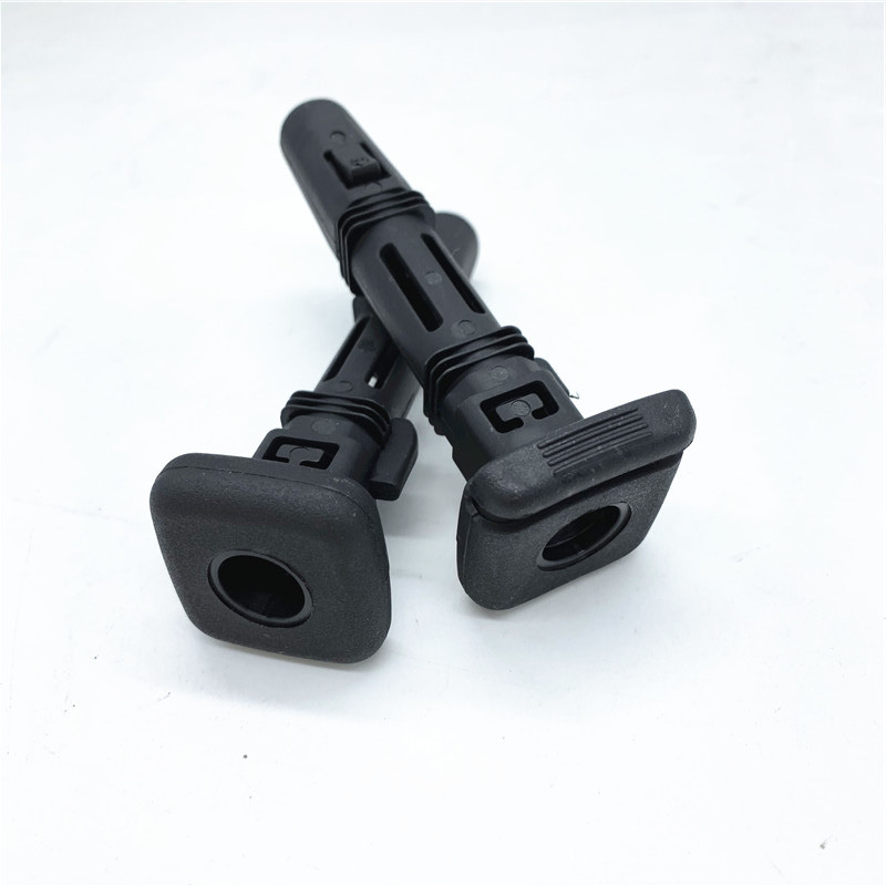 HS-HG12 Headrest Slot Socket Guide Tube With Release Button Gray