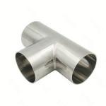 High Quality SS304 Stainless Steel Sanitary Reducing Tee Pipe Fittings Three