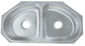Wholesale 35 Inch Undermount Double Bowl Kitchen Sink With Cardboard Cutout Template from china suppliers