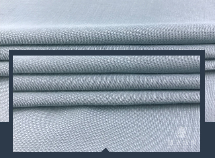Breathable 52% Ployester 48% Rayon Dyeing Polyester Fabric 90gsm Lightweight