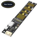 Oculink SFF-8611/SFF-8612 + SATA 15PIN Connector to M.2 NGFF Key-M 2230 2242