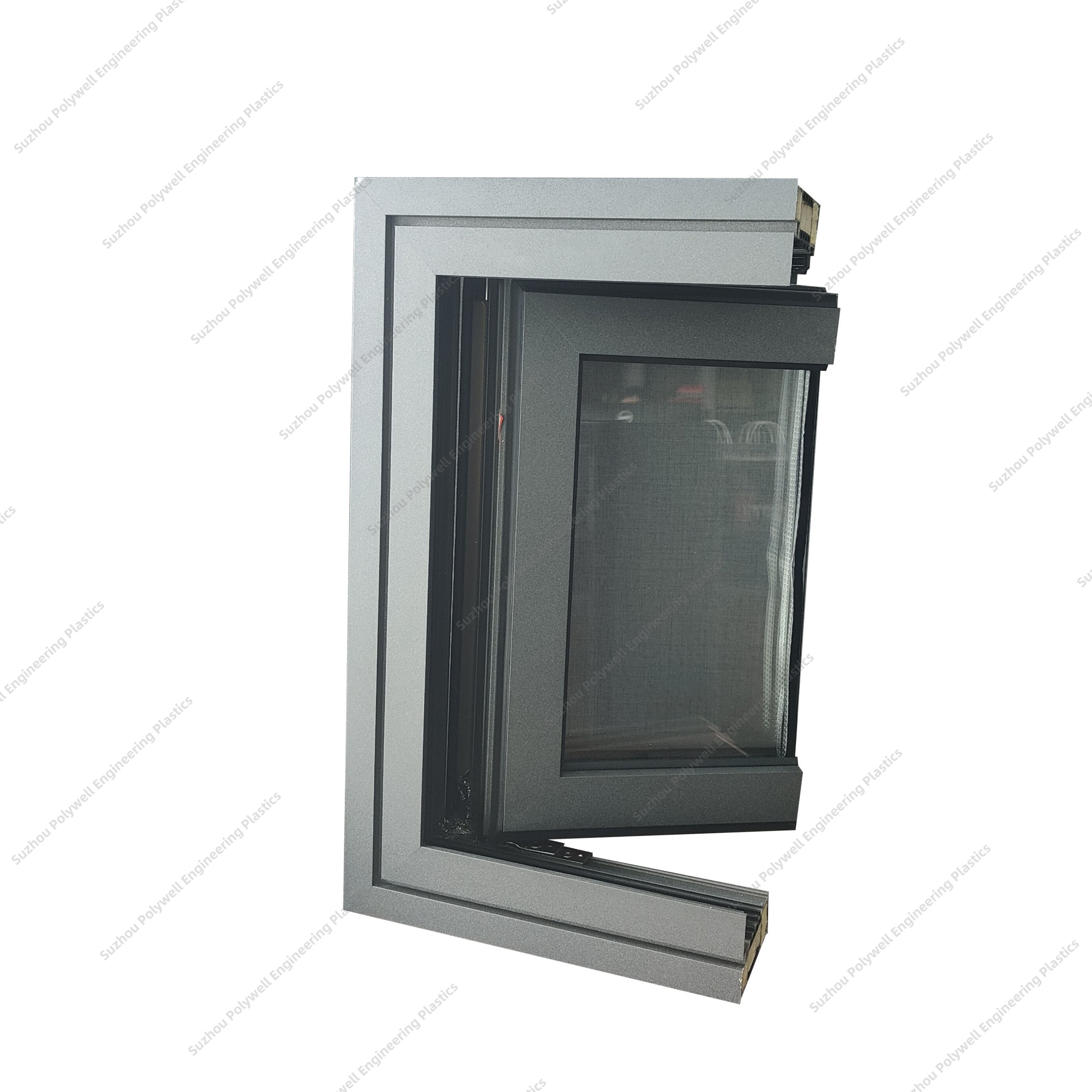 Energy Saving Aluminum Sliding System Window 70mm Heat Insulation Strip Aluminum Extrusion Profile