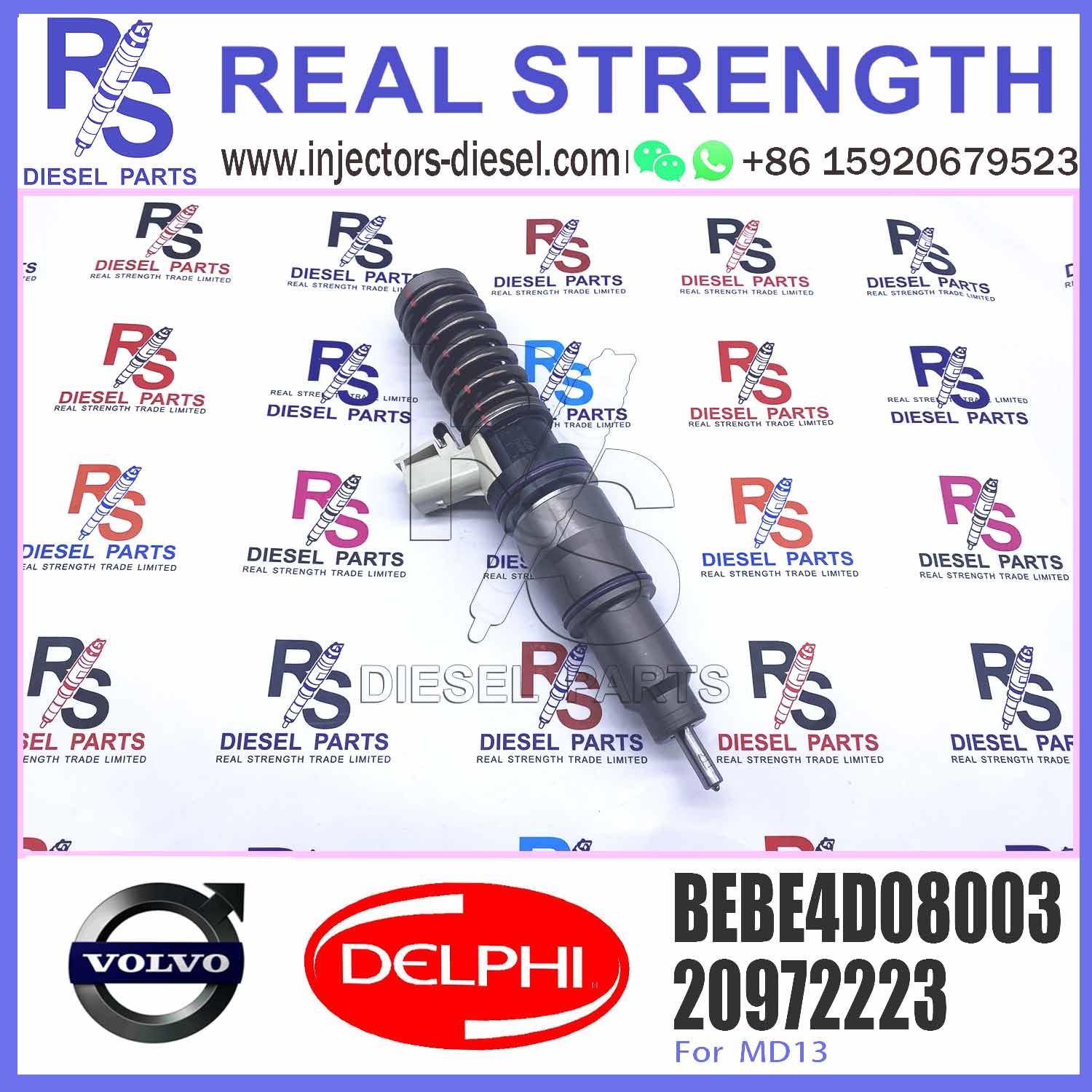 Diesel Fuel Injector 20584347 BEBE4D16003 BEBE4D08003 With Nozzle 9.5 MM BORE L194PBC