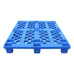 Grid Nine Feet Forklift Plastic Pallet Blue Color