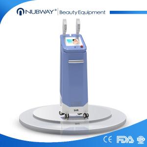 Wholesale Vertical SHR+E-light+IPL+RF instrument for permenant hair removal with best cooling from china suppliers
