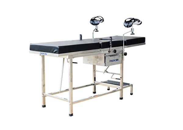 Stainless Steel Gynecology Examination Bed With Foot Stool