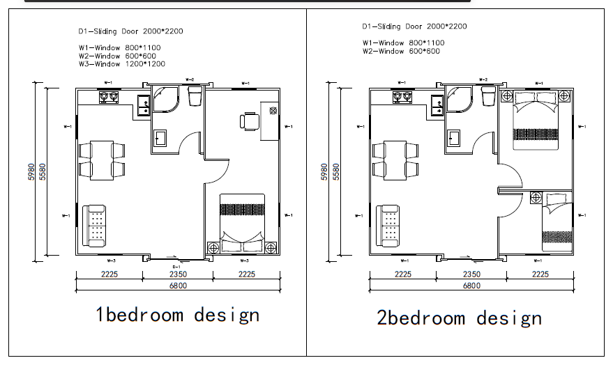 Foldable Prefab Container Homes with Modern Design Style and Aluminum Alloy Windows