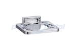 Hospital Bathroom Hardware Accessories 2-1/2" Width Polished Chrome Double Robe
