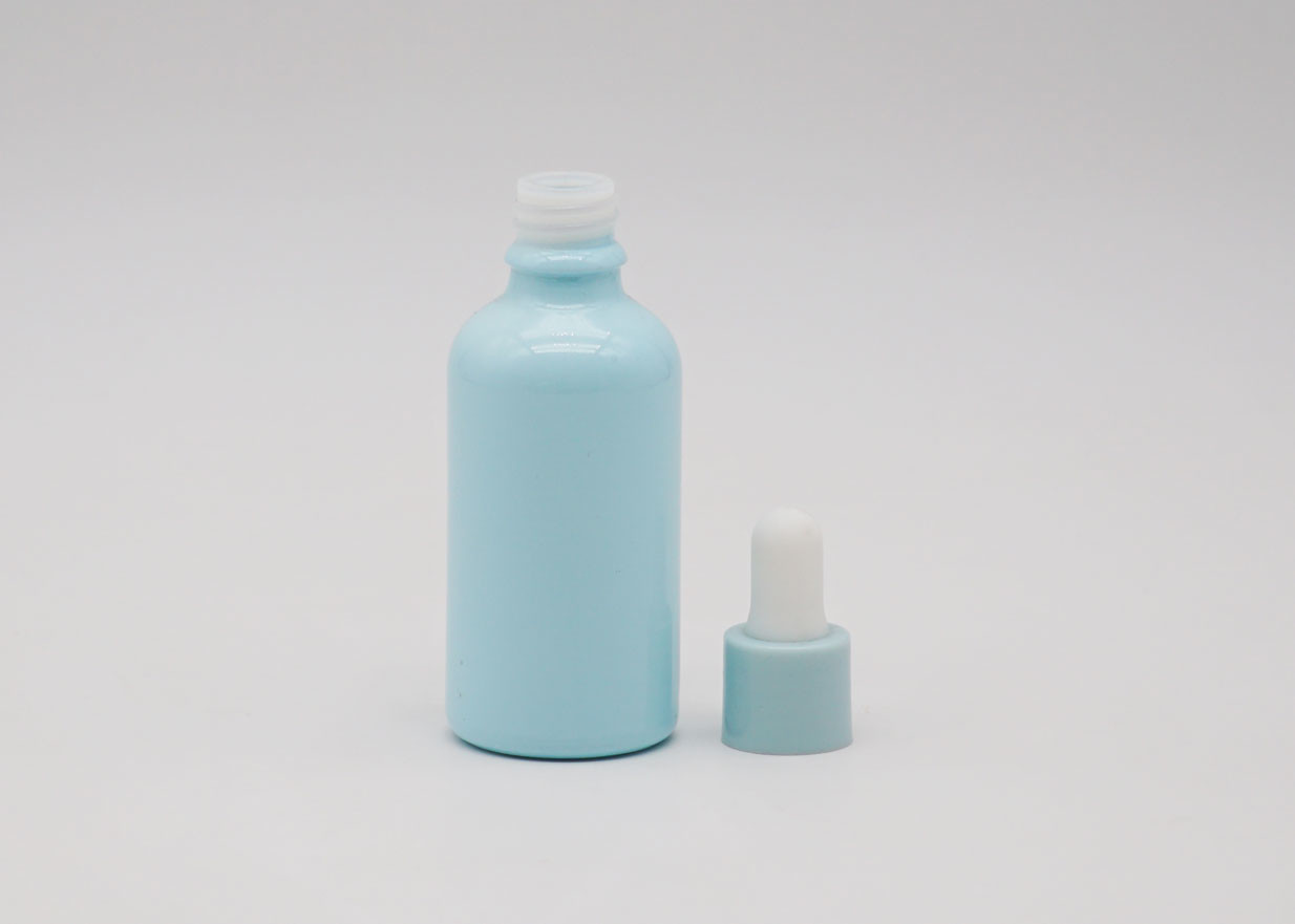 Pipette Plastic Tube Blue Perfume Dropper 30ml Oil Bottle