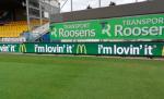 Football stadium LED perimeter screen, stadium logo led banner screen,P8mm P10mm