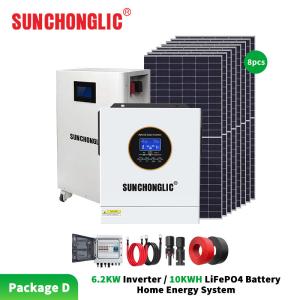 Wholesale 6.2kw Inverter / 10kwh Lifepo4 Battery Home Energy System from china suppliers