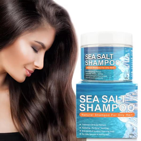 Sea Salt Scalp Hair Care Massager Scrub Shampoo Exfoliating Nourishing Hair