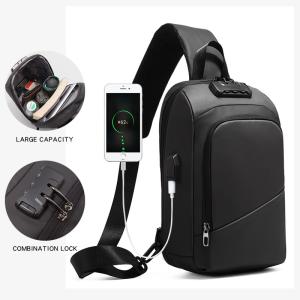 Wholesale ISO9001 Anti Theft Lock Crossbody Chest Sling Bag For Men 19*12*31cm from china suppliers