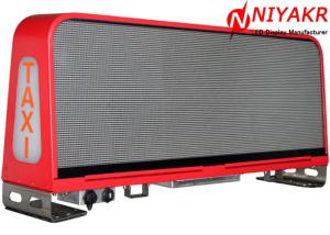 Wholesale Programmable Taxi Roof LED Display Mobile Advertising LED Taxi Sign Double Sides from china suppliers