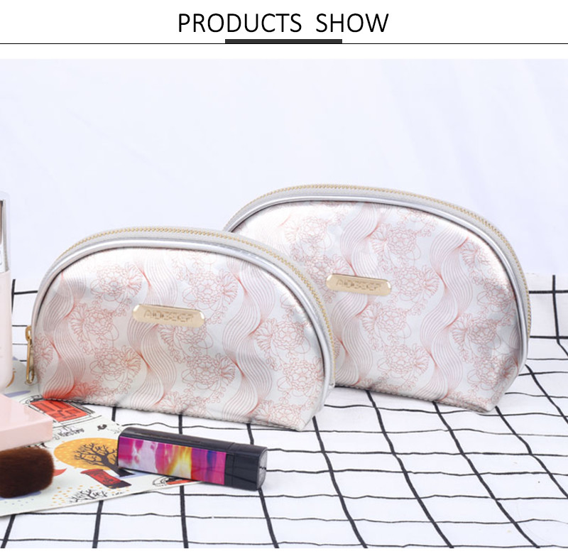 Half Moon Waterproof Cosmetic Beauty Bag Travel Handy Organizer Pouch