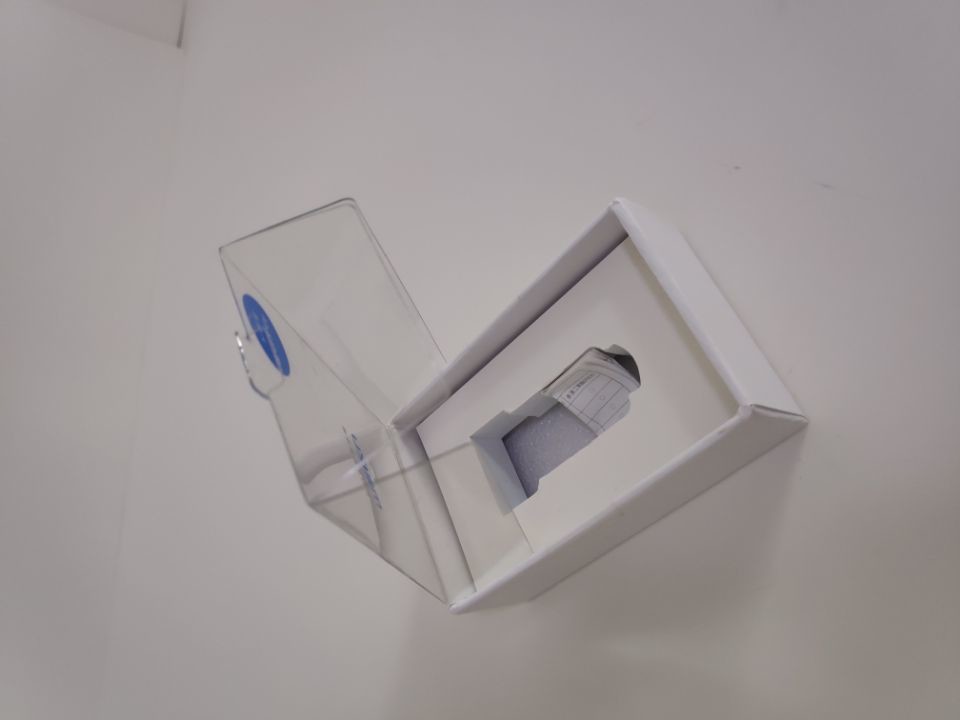 Wholesale custom size paper packaging box PVC window box with EAV innertray for car charger