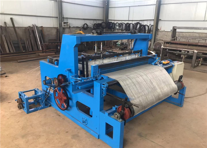 Crimped Automatic Wire Mesh Machine , Wire Netting Machine For Shuttleless Weft Insertion