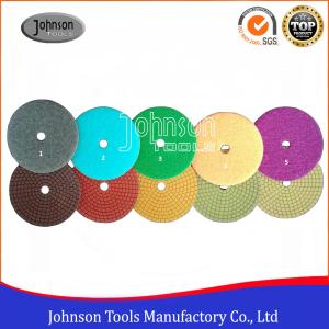Wholesale 100 mm Diamond Polishing Pads 5 steps wet polishing pad for stone from china suppliers