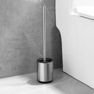 Wholesale Modern Design Stainless Steel Toilet Brush With Matt Finish And Anti-Fingerprint Silicone from china suppliers