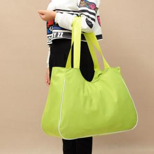 Wholesale Grocery Green 210D Polyester Reusable Shopping Bag from china suppliers